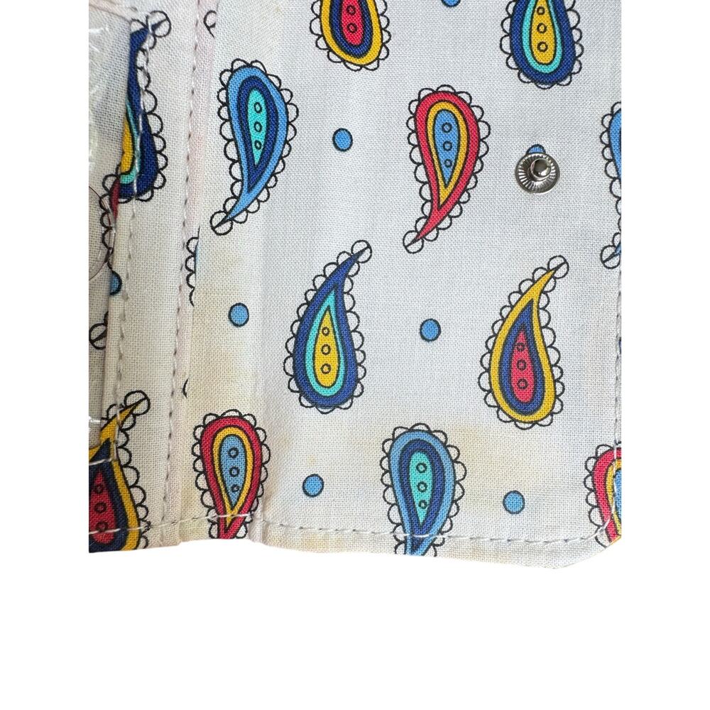 Vera Bradley Shoulder Bag Wallet Set Marina Paisley Quilted Retired Print Purse - Picture 8 of 11